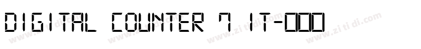 Digital Counter 7 It字体转换